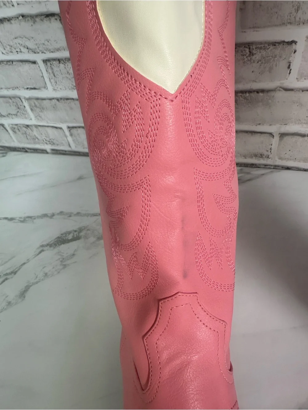 Pink Heart Western Cowboy Boots Barbiecore Festival Cowgirl 39 *Read descr